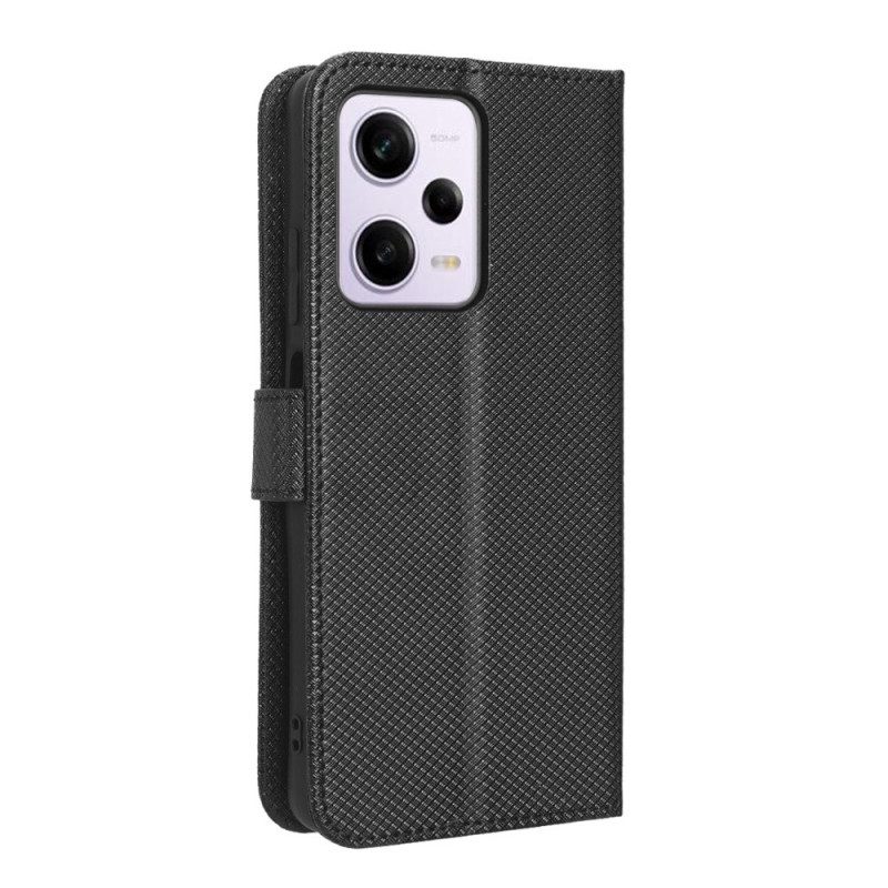 Custodia in pelle Xiaomi Redmi Note 12 Pro Plus Elegante Finta Pelle Con Cinturino