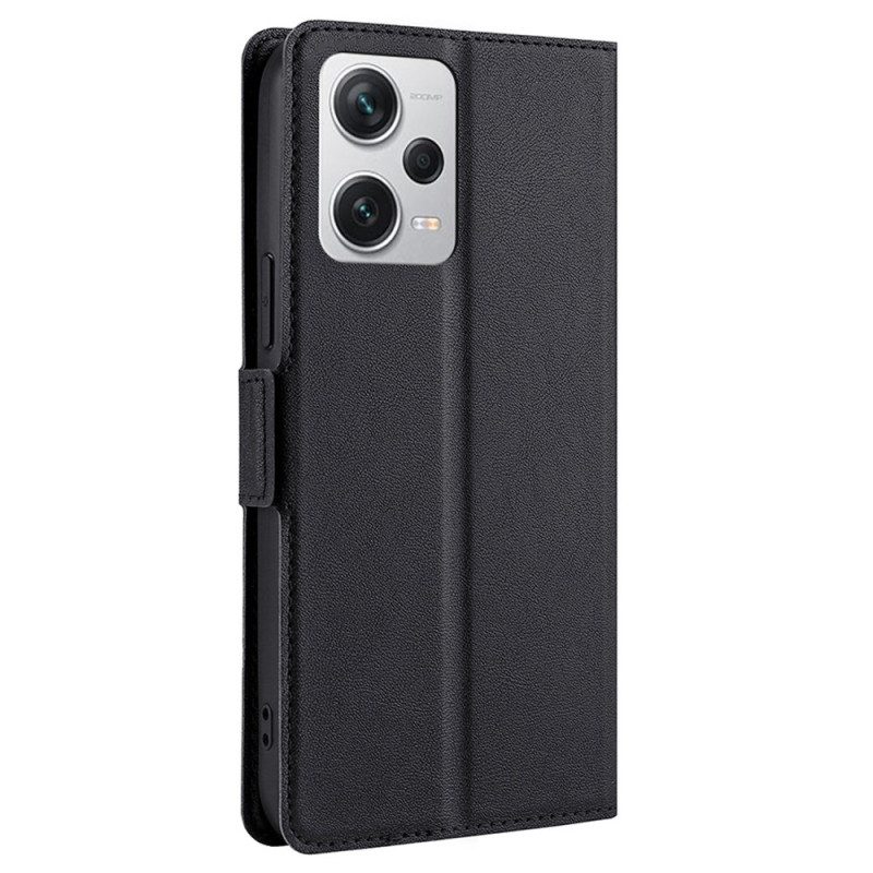 Custodia in pelle Xiaomi Redmi Note 12 Pro Plus Finta Pelle Ultra Fine