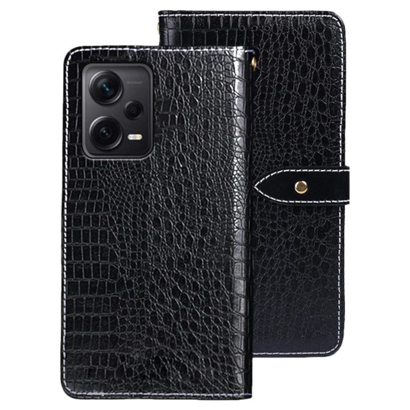 Custodia in pelle Xiaomi Redmi Note 12 Pro Plus Idewei Coccodrillo