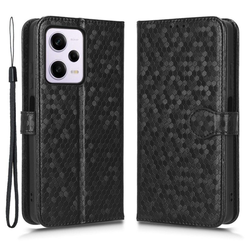 Custodia in pelle Xiaomi Redmi Note 12 Pro Plus Modello 3d Strappy