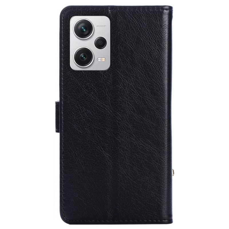 Custodia in pelle Xiaomi Redmi Note 12 Pro Plus Portamonete Con Cerniera