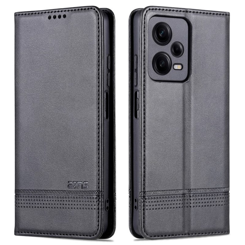 Folio Cover Xiaomi Redmi Note 12 Pro Plus Custodia in pelle Azns