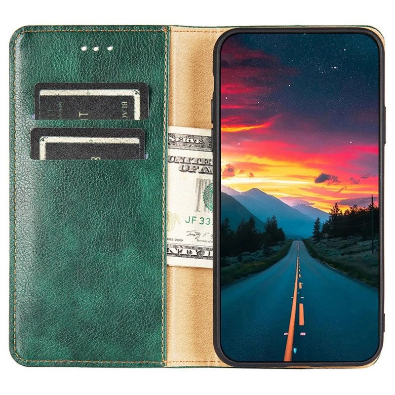 Folio Cover Xiaomi Redmi Note 12 Pro Plus Custodia in pelle Cuciture In Ecopelle