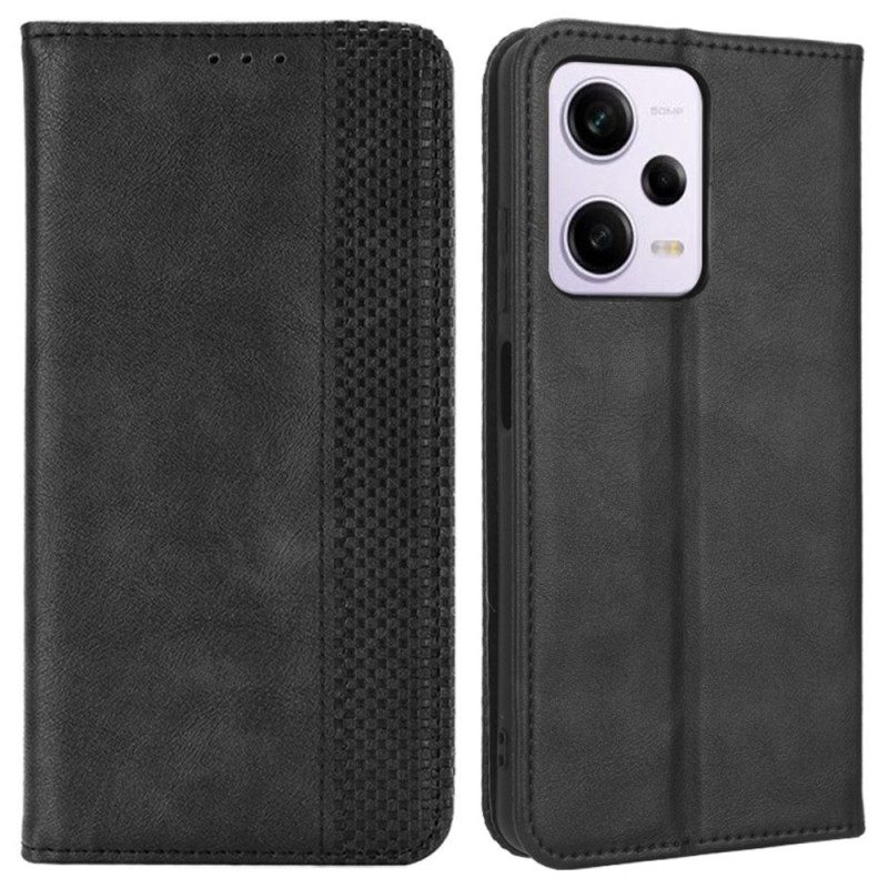 Folio Cover Xiaomi Redmi Note 12 Pro Plus Custodia in pelle Vintage ▾