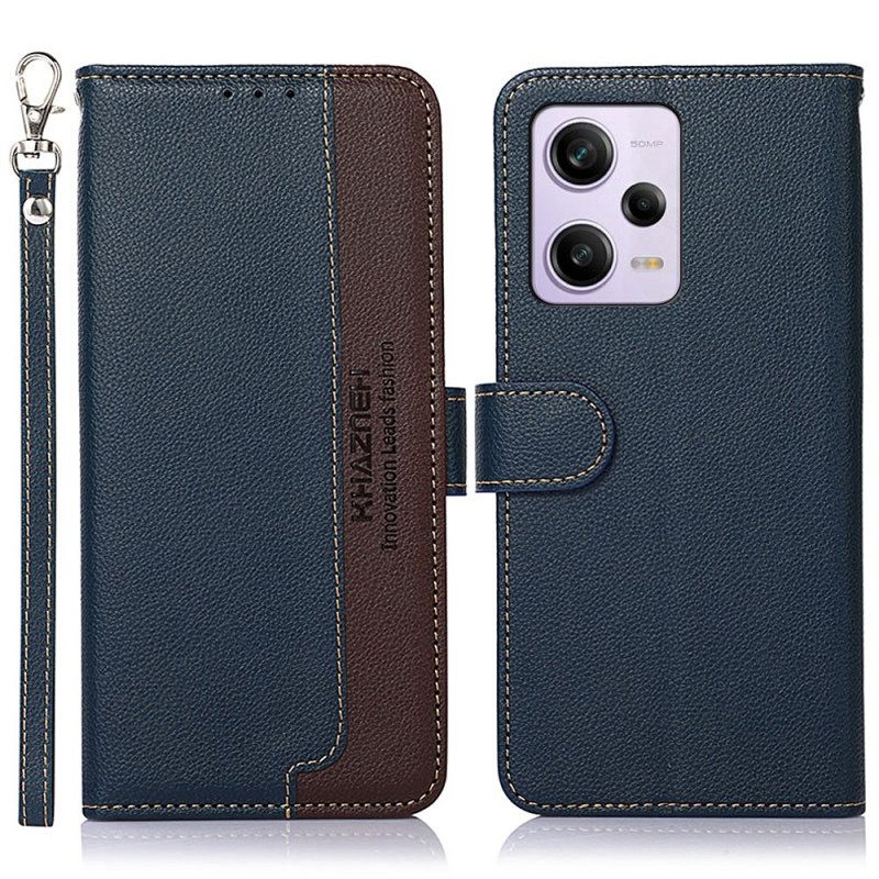 Folio Cover Xiaomi Redmi Note 12 Pro Plus Lychee Style Rfid Khazneh