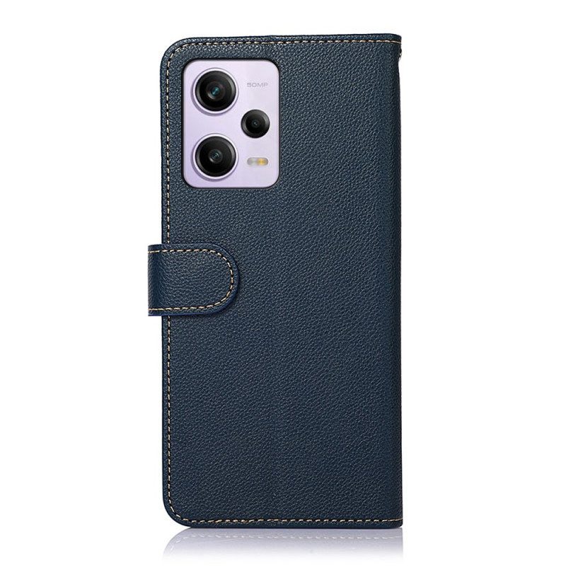 Folio Cover Xiaomi Redmi Note 12 Pro Plus Lychee Style Rfid Khazneh