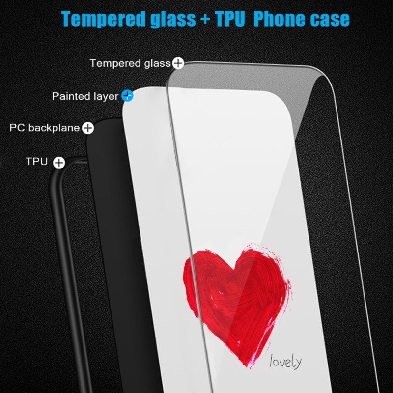 Cover Poco X5 Pro 5G Cuore In Vetro Temperato