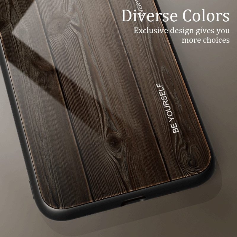 Cover Poco X5 Pro 5G Design In Legno Vetro Temperato