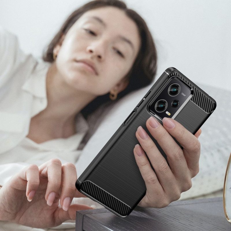 Cover Poco X5 Pro 5G Fibra Di Carbonio Spazzolata