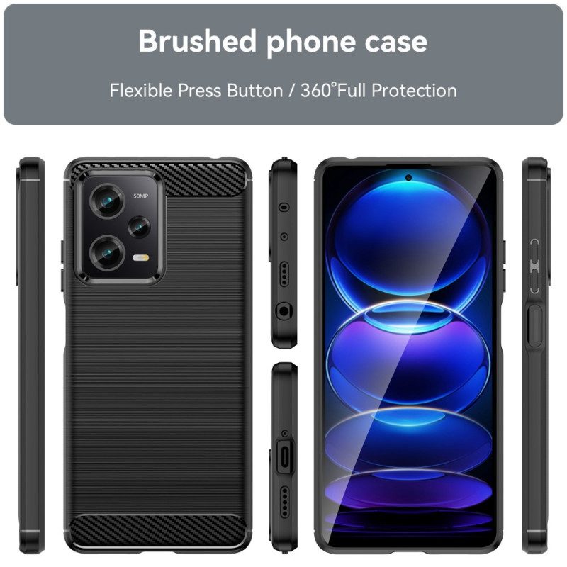 Cover Poco X5 Pro 5G Fibra Di Carbonio Spazzolata