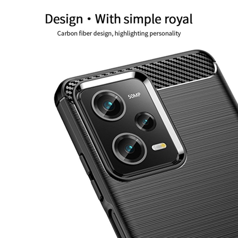 Cover Poco X5 Pro 5G Fibra Di Carbonio Spazzolata Mofi