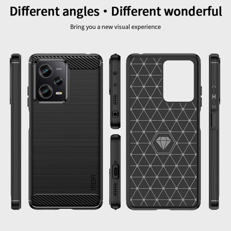 Cover Poco X5 Pro 5G Fibra Di Carbonio Spazzolata Mofi