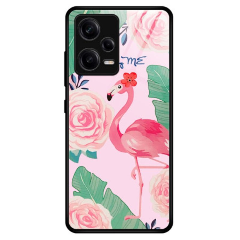 Cover Poco X5 Pro 5G Vetro Temperato Fenicottero