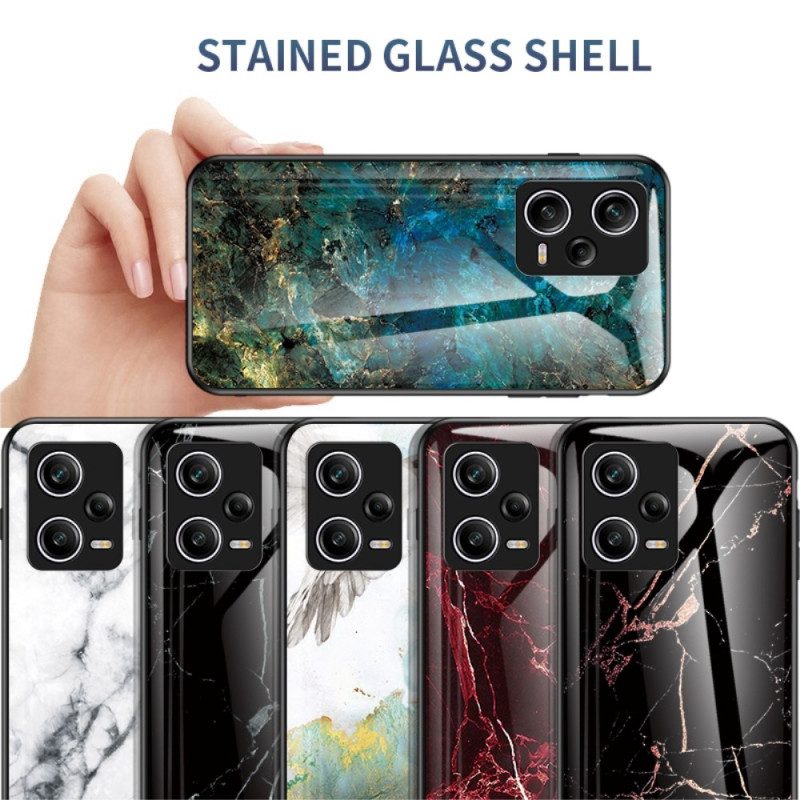 Cover Poco X5 Pro 5G Vetro Temperato In Marmo