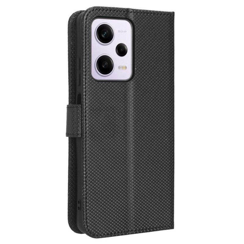 Custodia in pelle Poco X5 Pro 5G Elegante Finta Pelle Con Cinturino