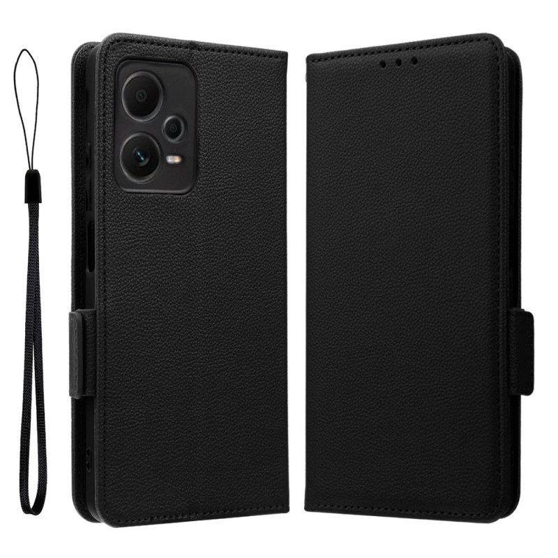 Folio Cover Poco X5 Pro 5G Cinturino Sottile