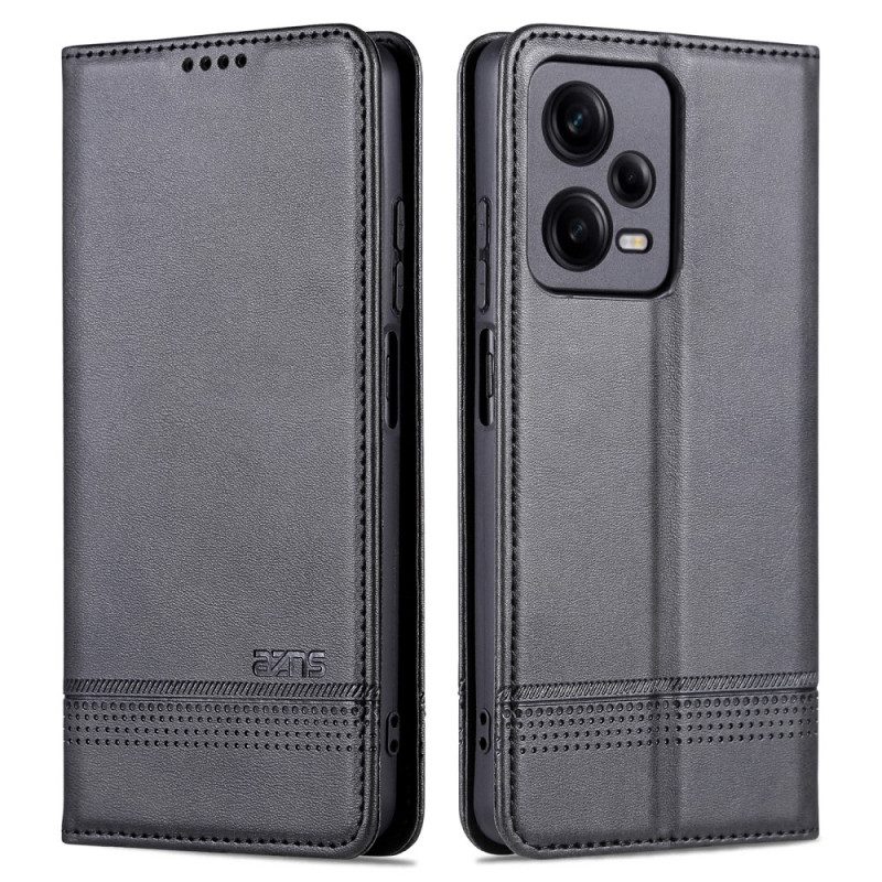 Folio Cover Poco X5 Pro 5G Custodia in pelle Azns