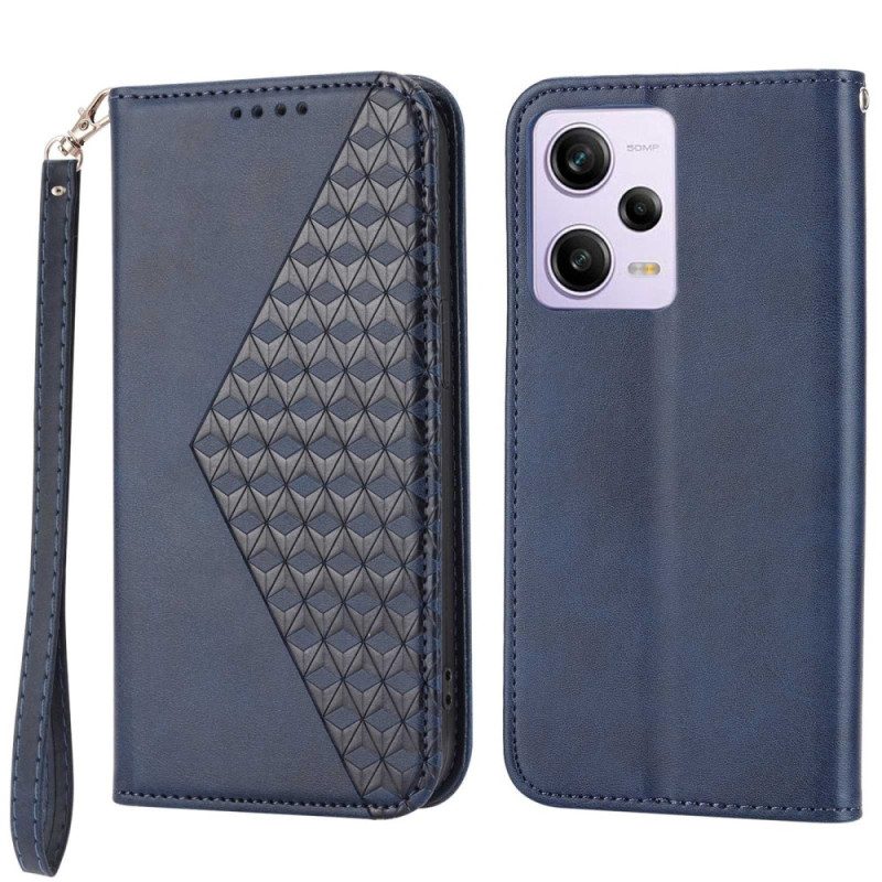 Folio Cover Poco X5 Pro 5G Custodia in pelle Modello In Pelle Stile 3d