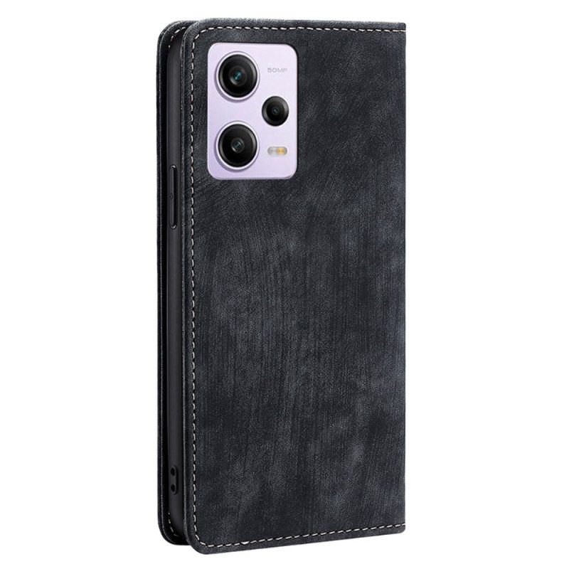 Folio Cover Poco X5 Pro 5G Custodia in pelle Rfid