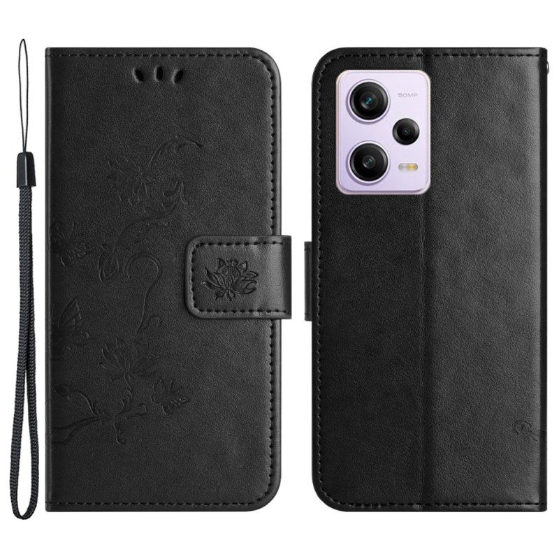 Folio Cover Poco X5 Pro 5G Strappy Floreale