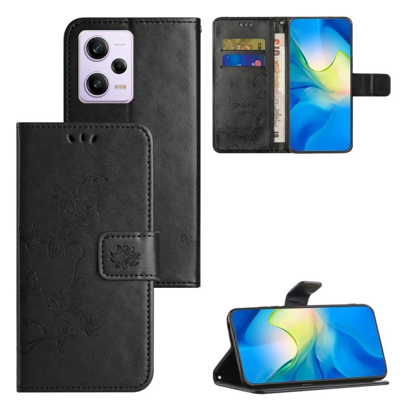 Folio Cover Poco X5 Pro 5G Strappy Floreale