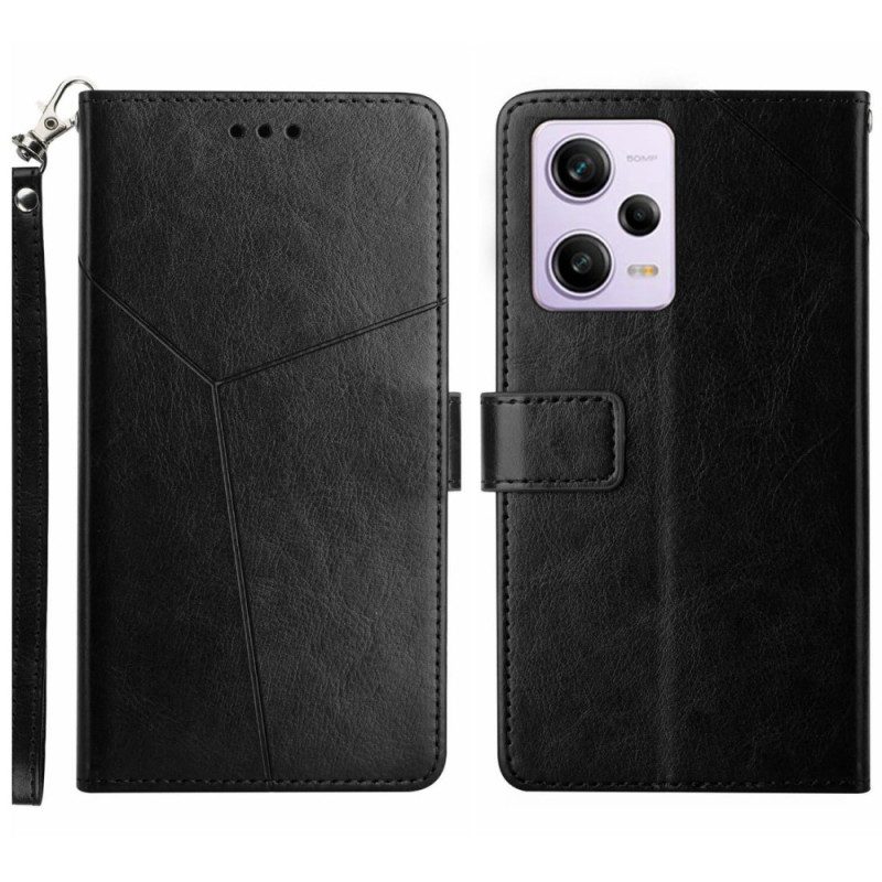 Folio Cover Poco X5 Pro 5G Y Strappy Design