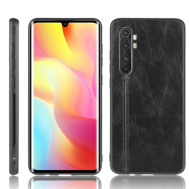 Cover Xiaomi Mi Note 10 Lite Effetto Pelle Couture