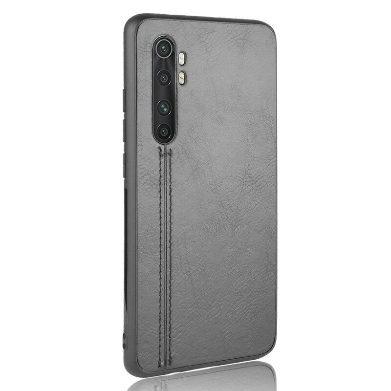 Cover Xiaomi Mi Note 10 Lite Effetto Pelle Couture