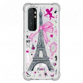 Cover Xiaomi Mi Note 10 Lite Le Paillettes Della Torre Eiffel