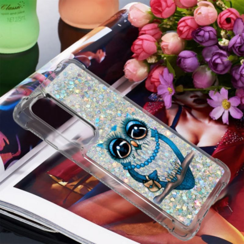 Cover Xiaomi Mi Note 10 Lite Miss Owl Paillettes