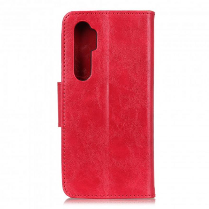 Custodia in pelle Xiaomi Mi Note 10 Lite Chiusura Reversibile In Pelle Crosta