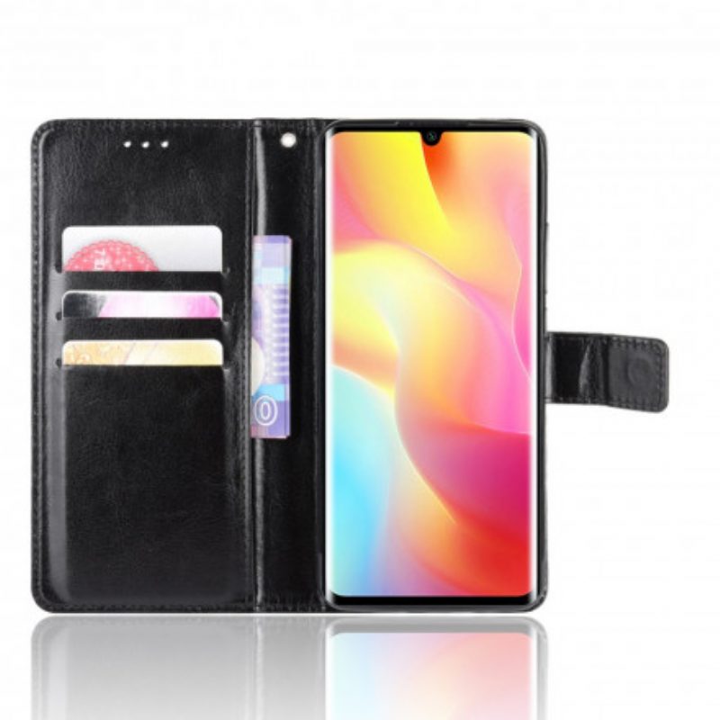 Custodia in pelle Xiaomi Mi Note 10 Lite Ecopelle Appariscente