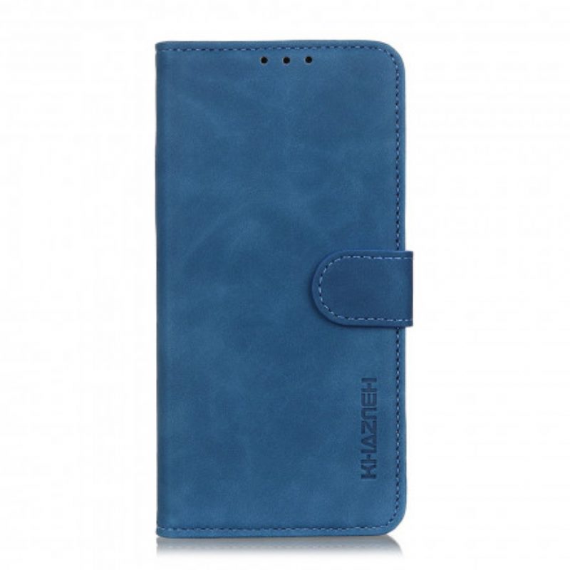 Custodia in pelle Xiaomi Mi Note 10 Lite Effetto Pelle Vintage Opaca Khazneh