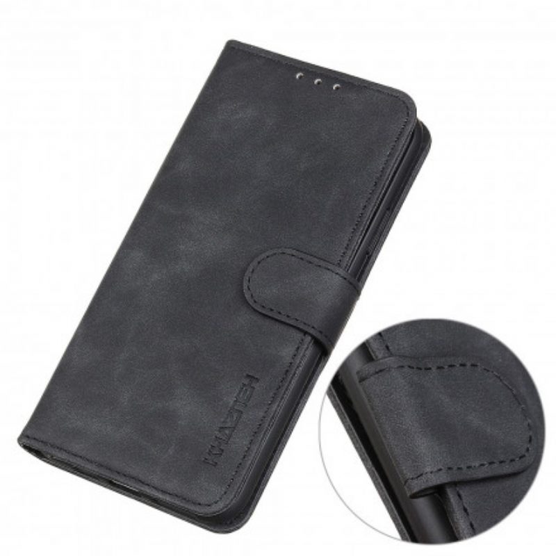 Custodia in pelle Xiaomi Mi Note 10 Lite Effetto Pelle Vintage Opaca Khazneh