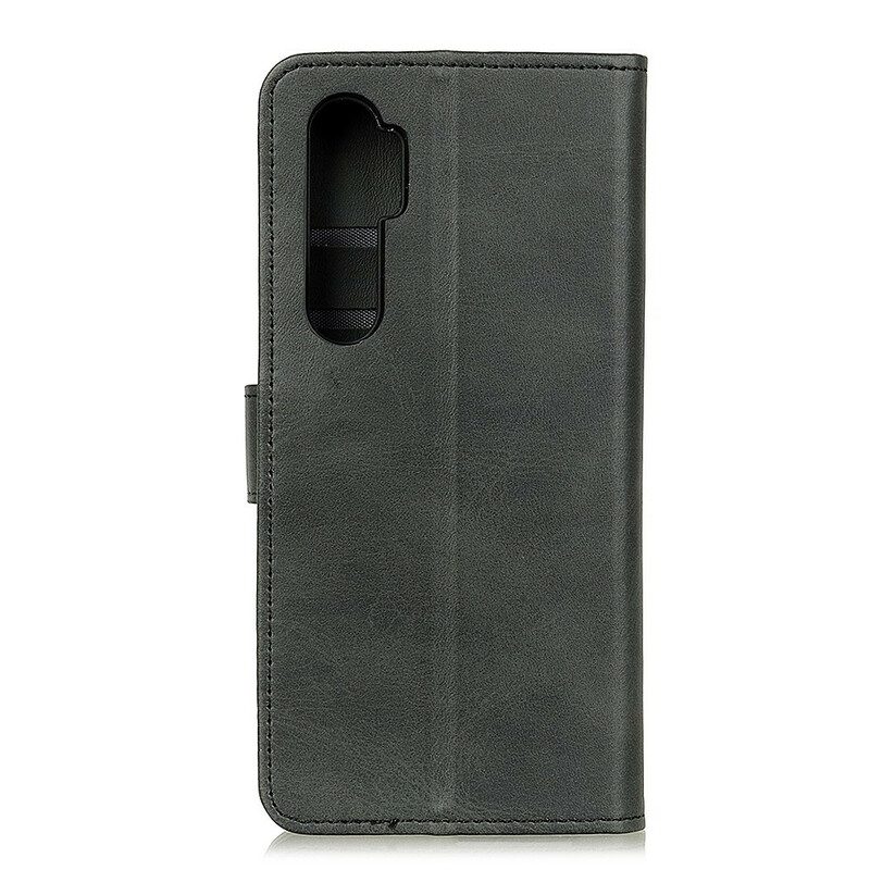 Custodia in pelle Xiaomi Mi Note 10 Lite Retro Effetto Pelle Opaca