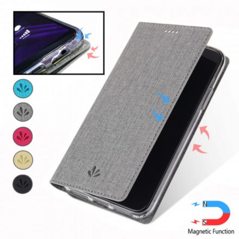 Folio Cover Xiaomi Mi Note 10 Lite Custodia in pelle Vili Dmx Testurizzato