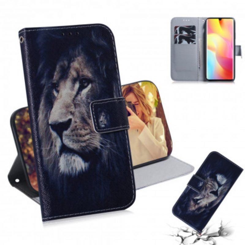 Folio Cover Xiaomi Mi Note 10 Lite Leone Sognante