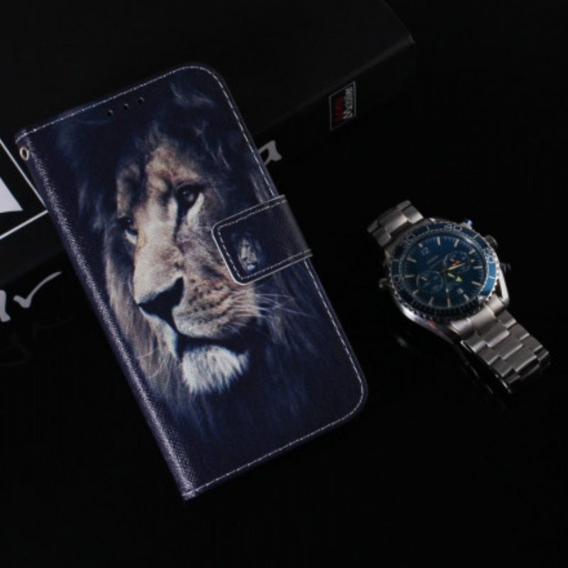 Folio Cover Xiaomi Mi Note 10 Lite Leone Sognante