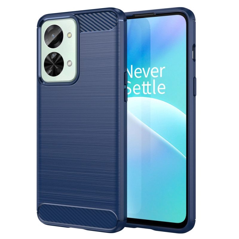 Cover OnePlus Nord 2T 5G Spazzolato A Basso Tenore Di Carbonio