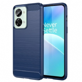 Cover OnePlus Nord 2T 5G Spazzolato A Basso Tenore Di Carbonio