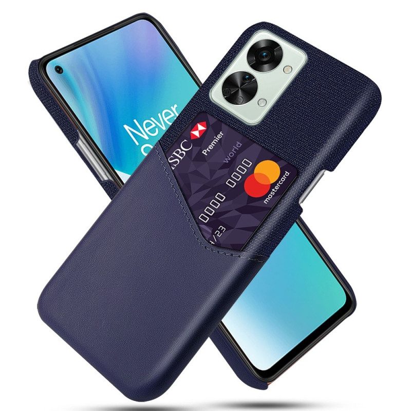 Cover OnePlus Nord 2T 5G Struttura Del Panno Del Supporto Di Carta