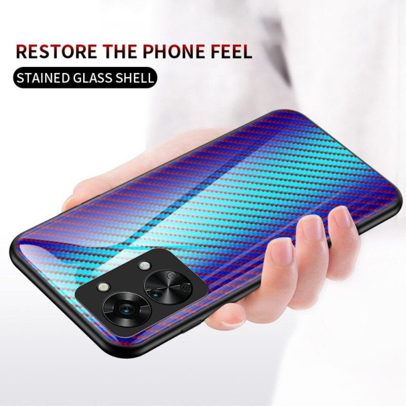 Cover OnePlus Nord 2T 5G Vetro Temperato In Fibra Di Carbonio