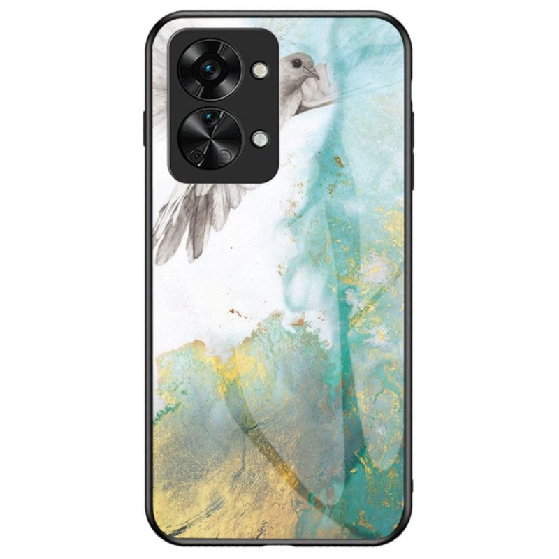 Cover OnePlus Nord 2T 5G Vetro Temperato In Marmo