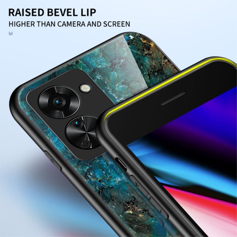 Cover OnePlus Nord 2T 5G Vetro Temperato In Marmo