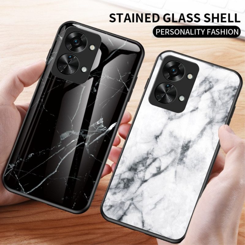 Cover OnePlus Nord 2T 5G Vetro Temperato In Marmo