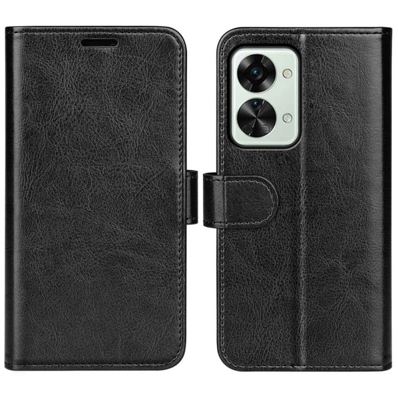 Custodia A Portafoglio OnePlus Nord 2T 5G Stile Vintage In Pelle