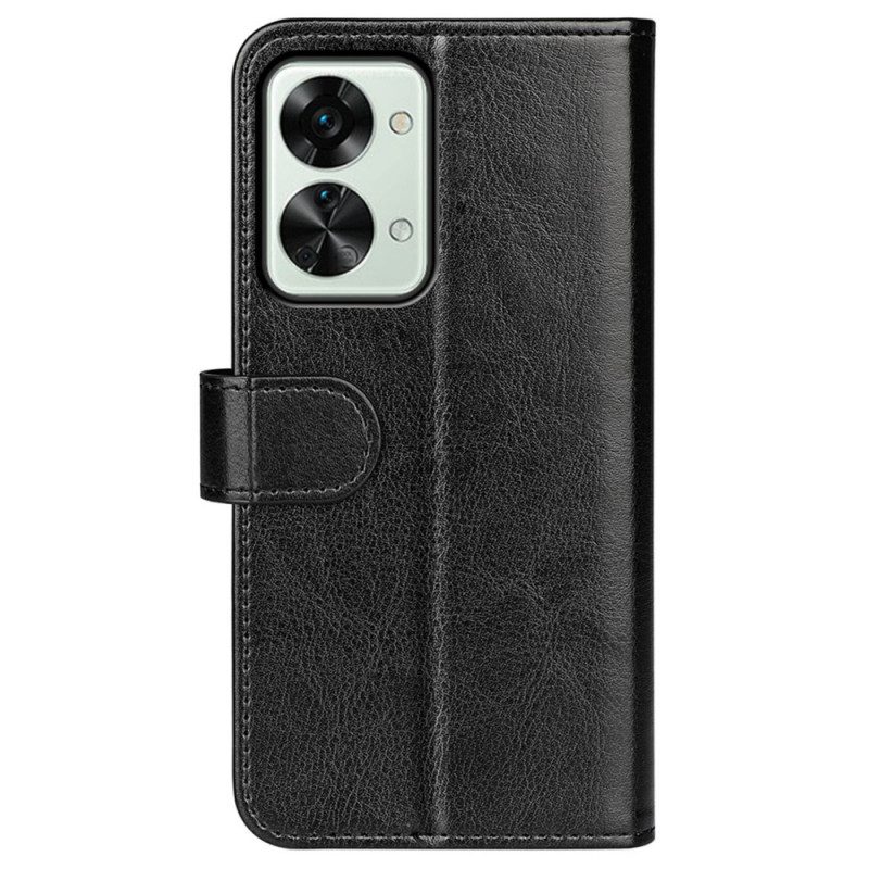 Custodia A Portafoglio OnePlus Nord 2T 5G Stile Vintage In Pelle