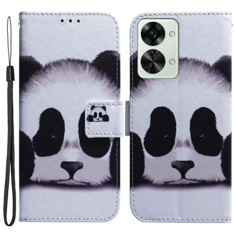 Custodia in pelle OnePlus Nord 2T 5G Panda Strappy