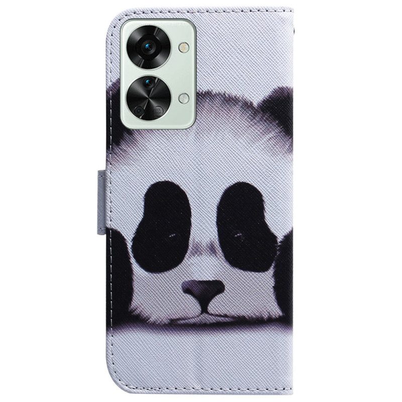 Custodia in pelle OnePlus Nord 2T 5G Panda Strappy