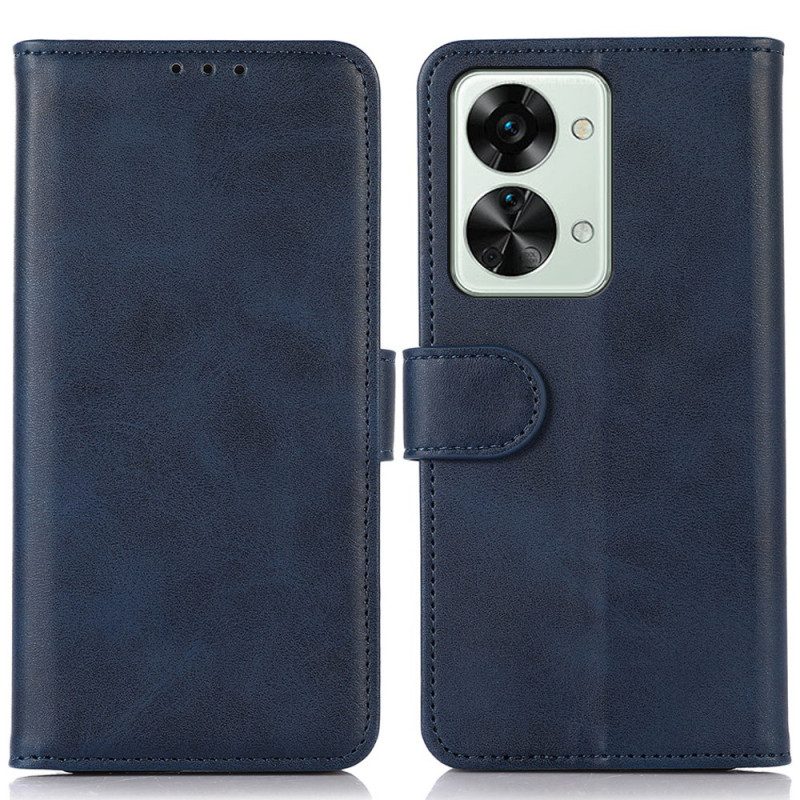 Custodia in pelle OnePlus Nord 2T 5G Stile Classico In Pelle